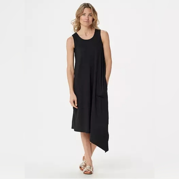 Cuddl Duds Dresses & Skirts - CUDDLE DUDS ASYMMETRICAL TANK DRESS XL with pockets